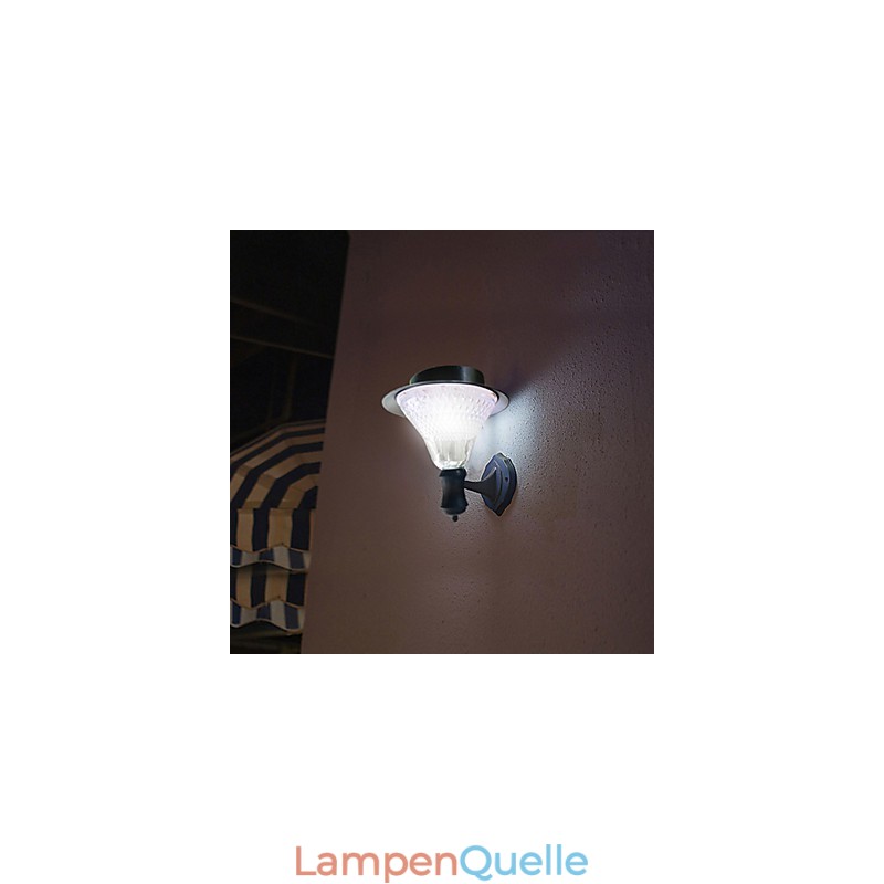 Outdoor Solar Power Weiß Villa Wand Montieren Garten Hof Tür Pfad Licht Lampe