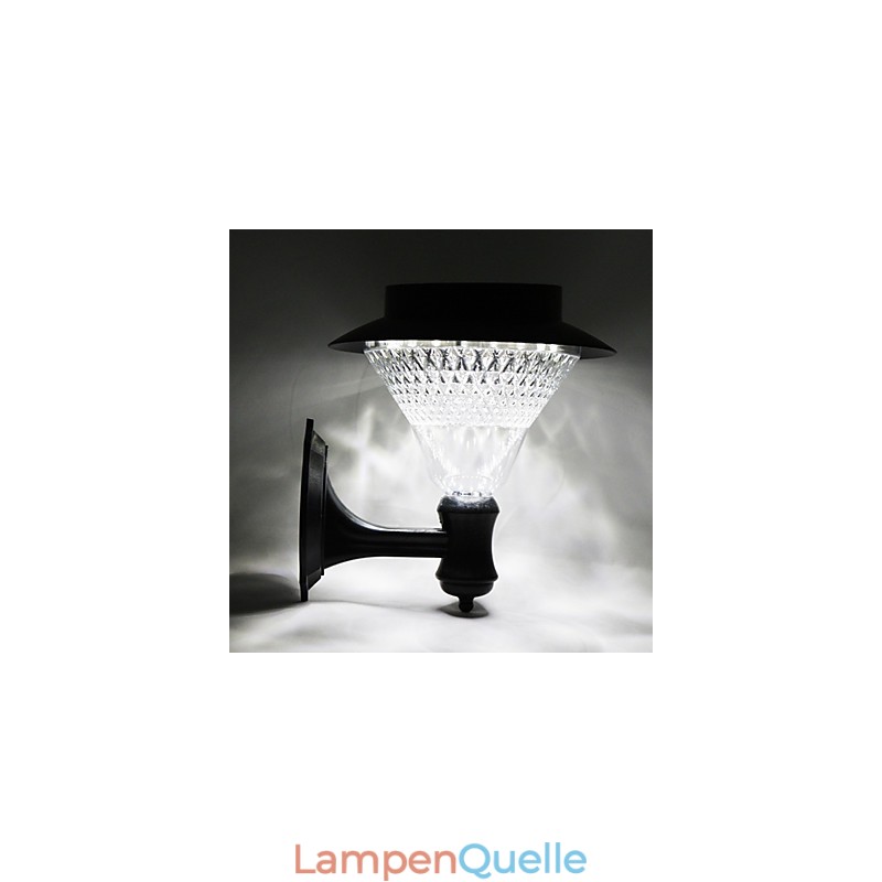 Outdoor Solar Power Weiß Villa Wand Montieren Garten Hof Tür Pfad Licht Lampe