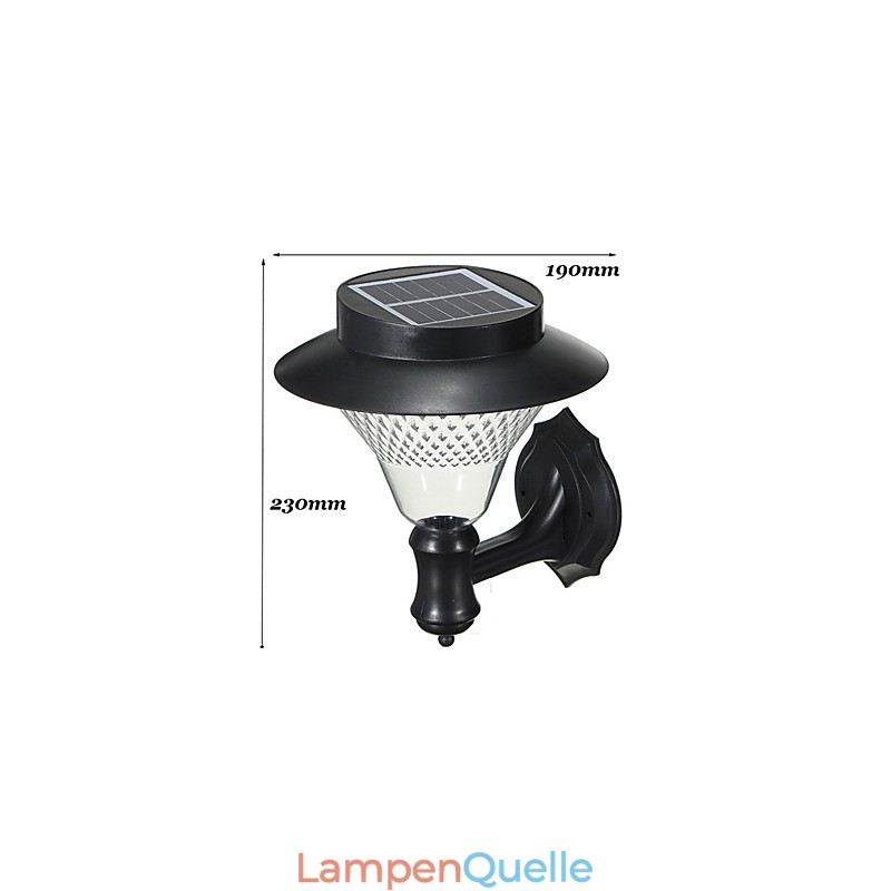 Outdoor Solar Power Weiß Villa Wand Montieren Garten Hof Tür Pfad Licht Lampe