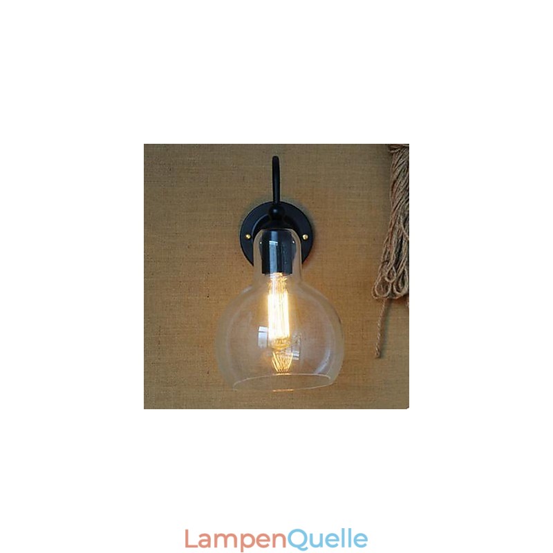Moderne Restaurant Schmuck Wand Lampe Schmiedeeisen Glas