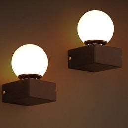 Ball Loft Kreative Wandleuchte Schmiedeeisen Wandleuchte Wiederherstellung der alten Weisen Lichter