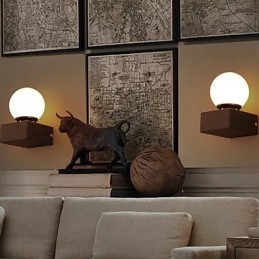 Ball Loft Kreative Wandleuchte Schmiedeeisen Wandleuchte Wiederherstellung der alten Weisen Lichter