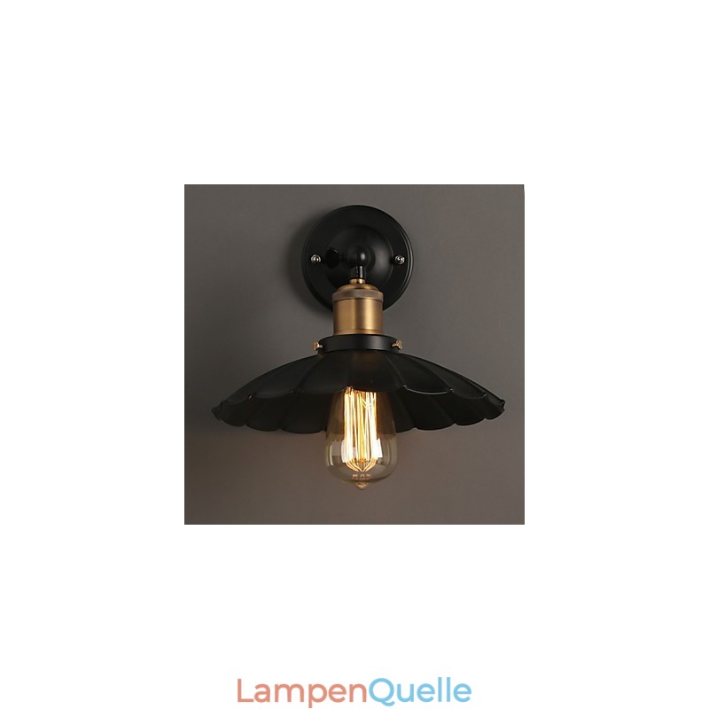Ccreative Treppe Wiederherstellung der alten Weisen Single Head Black Dress Schmiedeeisen Wandleuchte