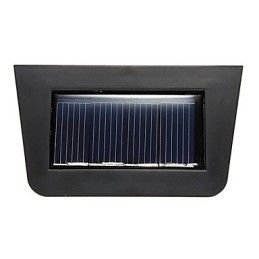 Solarbetriebene Wandleuchte mit 2 Laternen, warmgelb