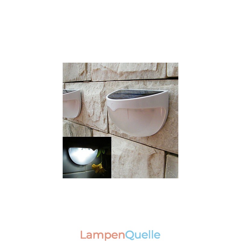 Solarbetriebene Lampe für den Außenbereich, Gartenlicht, automatische Sensoraktivierung, Solarlicht (weiß)
