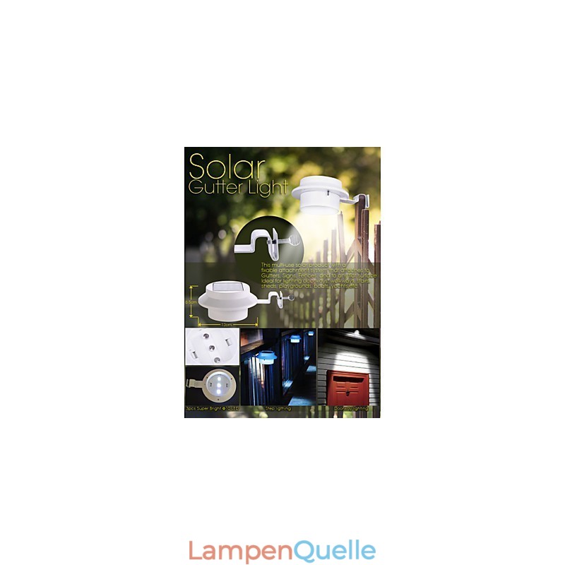 Solar Dach Lampe Zaun Zaun Lampe Lichter Flur Lichter Wand Lampe Waschbecken