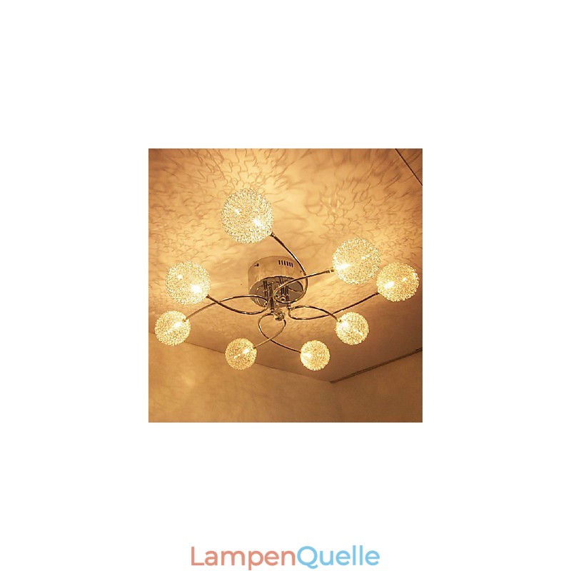 Moderne zeitgenössische Kristall galvanisierte Unterputzleuchte