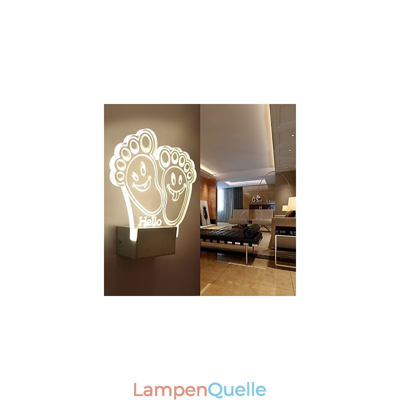 Acryl Wandleuchte PVC Lampe Licht Chip Moderne Zeitgenössische Metall