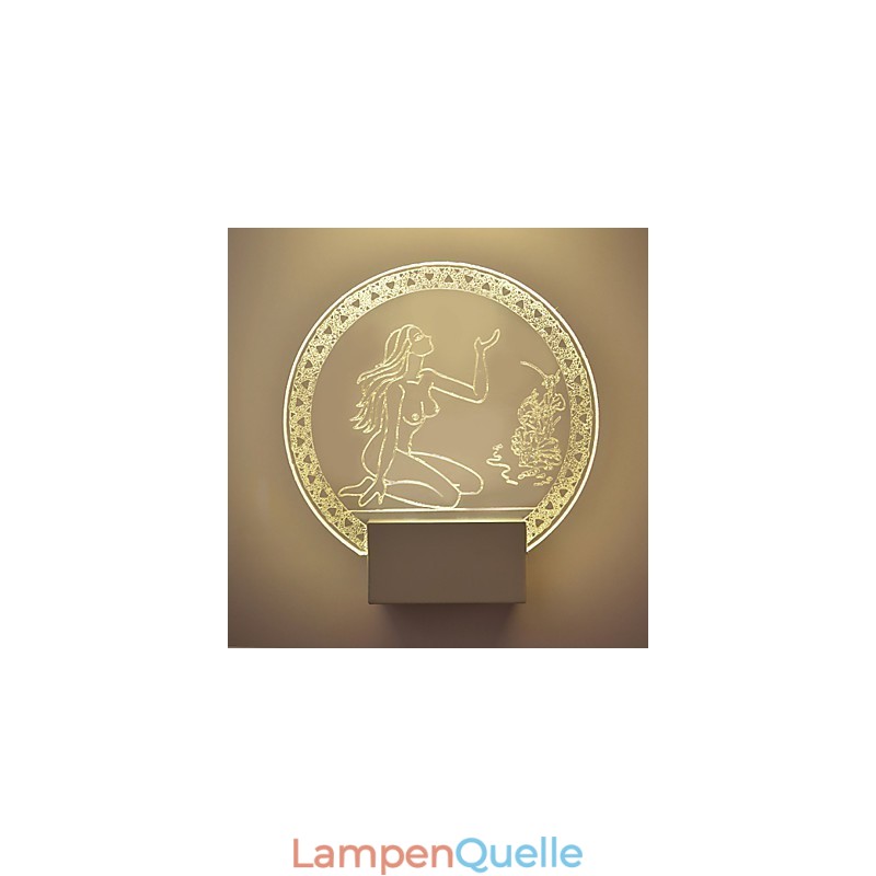 Acryl Wandleuchte PVC Lampe Licht Chip Modern Zeitgenössisch Metall 5W