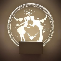 Acryl Wandleuchte PVC Lampe Licht Moderne Zeitgenössische Metall