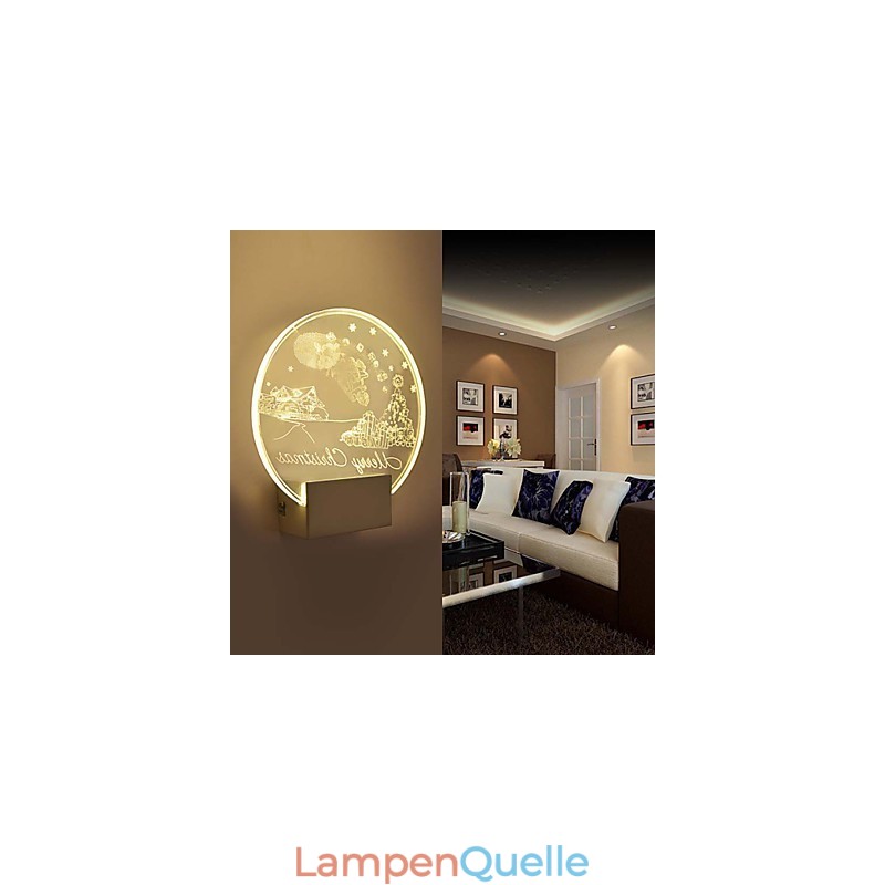 Acryl Wandleuchte PVC Lampe Licht Moderne Zeitgenössische Metall