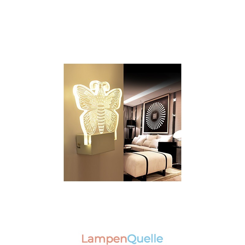 Acryl Wandleuchte PVC Lampe Licht Moderne Zeitgenössische Metall