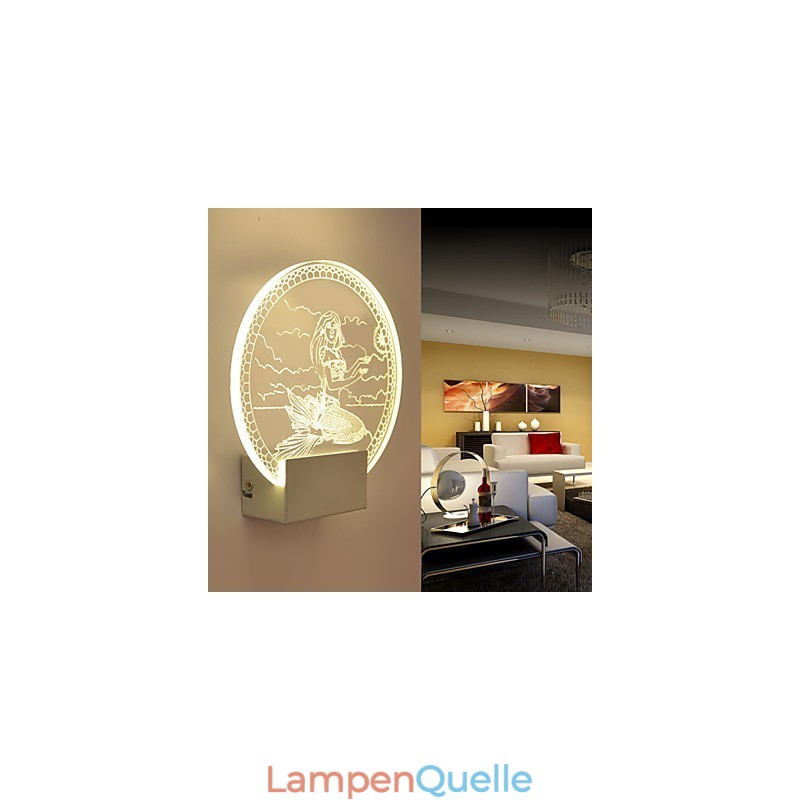 Acryl Wandleuchte PVC Lampe Licht Moderne Zeitgenössische Metall