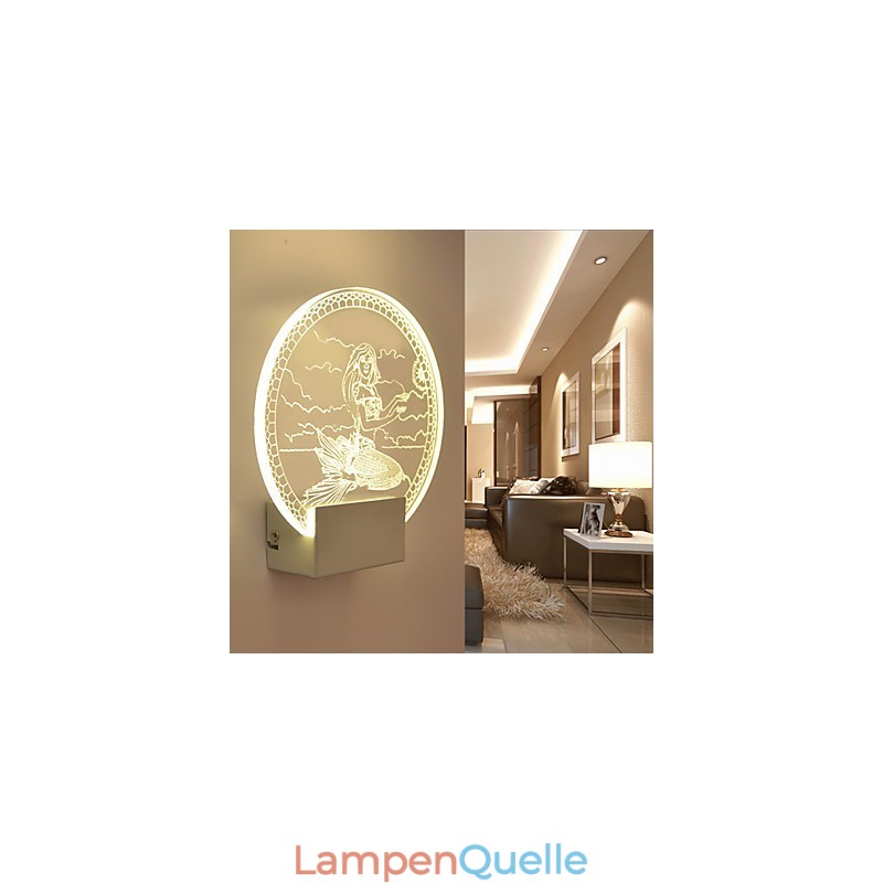 Acryl Wandleuchte PVC Lampe Licht Moderne Zeitgenössische Metall