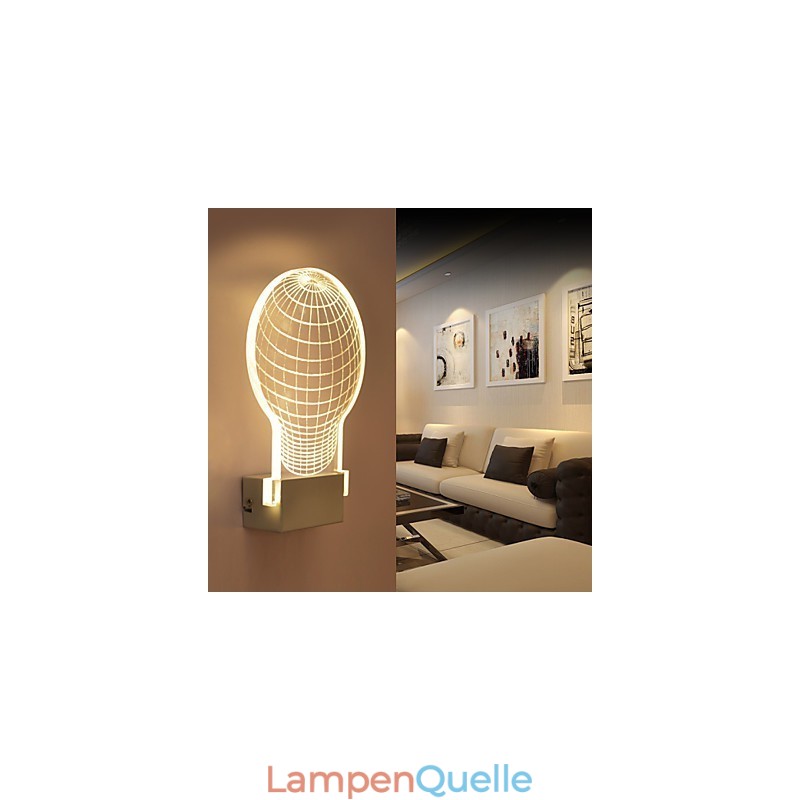 Acryl Wandleuchte PVC Lampe Licht Chip Moderne Zeitgenössische Metall