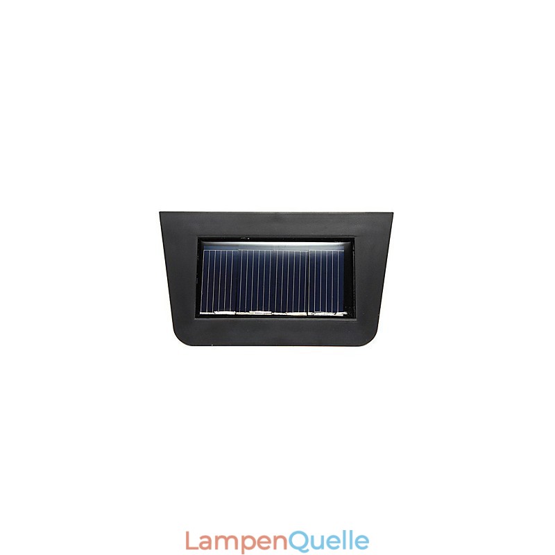 Solarbetriebene Wandleuchte mit 2 Laternen, warmgelb