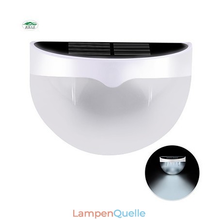 Solarbetriebene, wasserdichte IP55-Lampe, Weiß + Schwarz Solarbetriebene, wasserdichte IP55-Lampe, Weiß + Schwarz