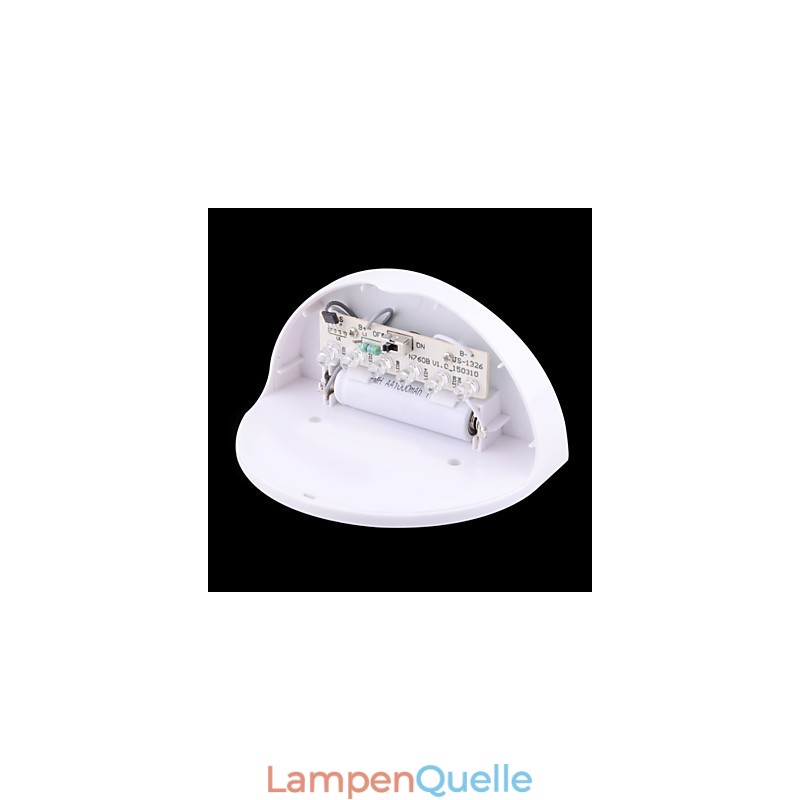 Solarbetriebene, wasserdichte IP55-Lampe, Weiß + Schwarz