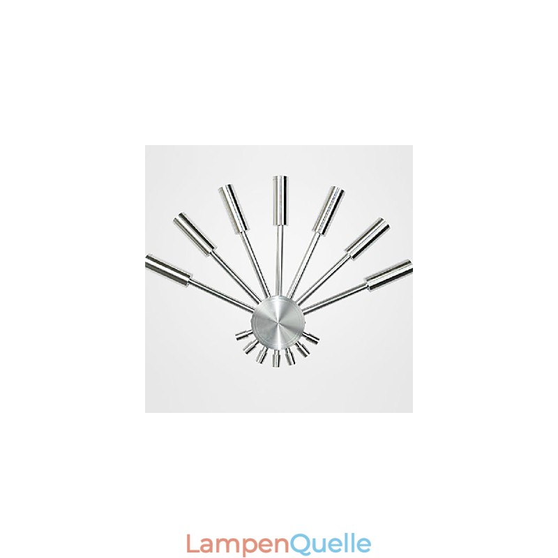 Moderne Wandleuchte mit Streulicht Fächerförmig 7 Metallstäbe Schicker Stil