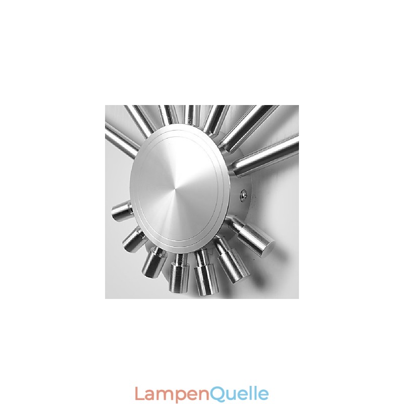 Moderne Wandleuchte mit Streulicht Fächerförmig 7 Metallstäbe Schicker Stil