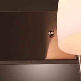 2-flammige Wandleuchte mit weißem Schirm