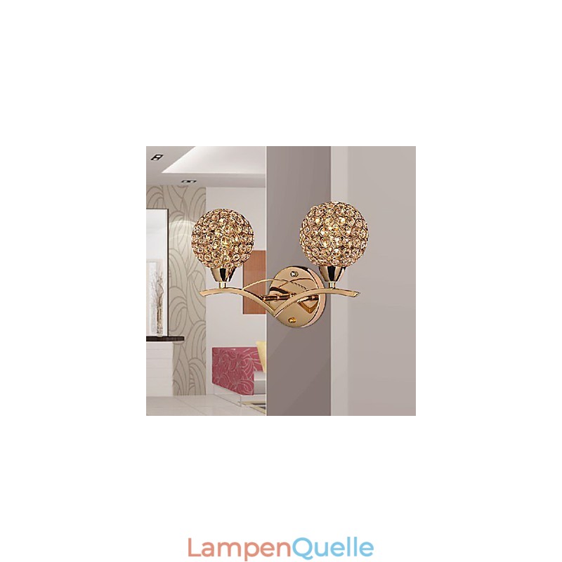 Moderne, schicke Wandleuchte mit 2 Lichtern