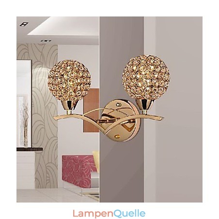 Moderne, schicke Wandleuchte mit 2 Lichtern Moderne, schicke Wandleuchte mit 2 Lichtern