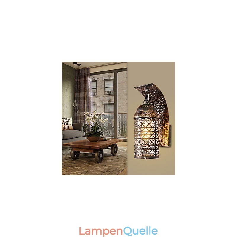 Rustikale Lodge-Malerei-Funktion für Mini-Stil Uplight Wandleuchten Wandleuchte