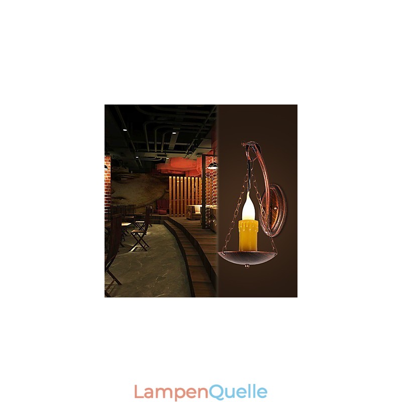 Rustikale Lodge-Malerei-Funktion für Mini-Stil Uplight Wandleuchten Wandleuchte