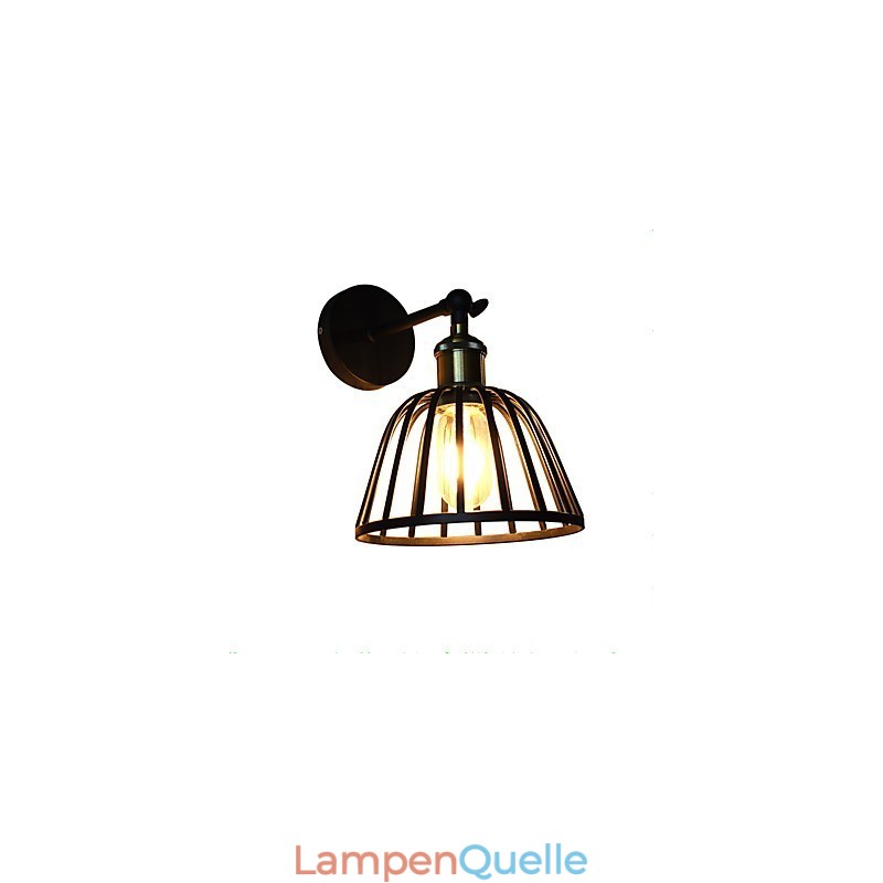 Licht lackiertem Stahl Wandleuchte dumm schwarz amerikanischen Kaffee Dekoration Retro Wandleuchte Lichtschwert Lampe an der Wand