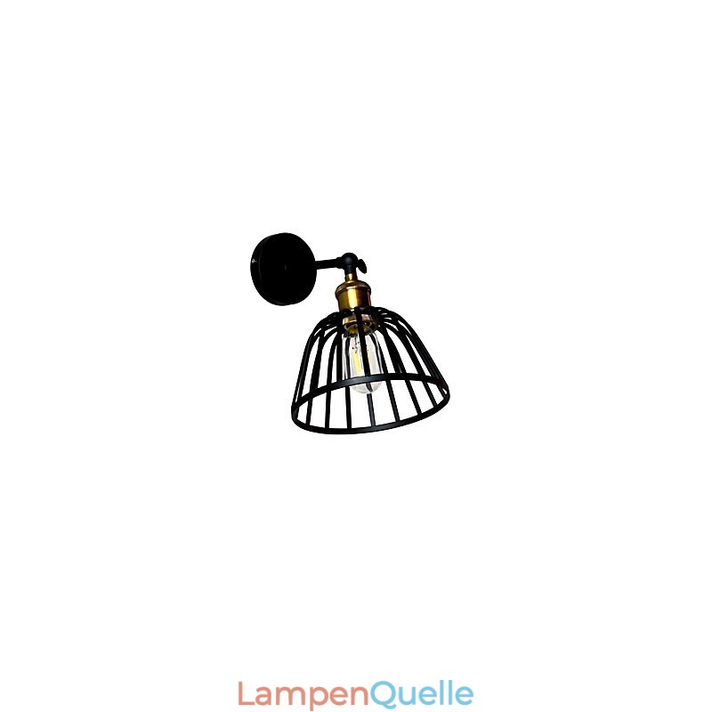 Licht lackiertem Stahl Wandleuchte dumm schwarz amerikanischen Kaffee Dekoration Retro Wandleuchte Lichtschwert Lampe an der Wand