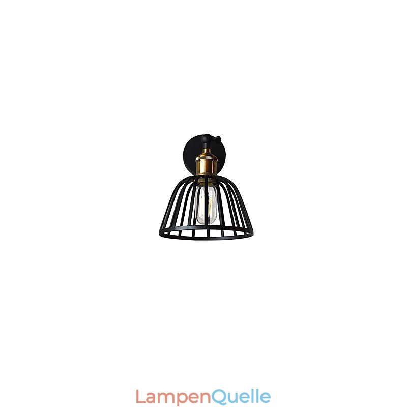 Licht lackiertem Stahl Wandleuchte dumm schwarz amerikanischen Kaffee Dekoration Retro Wandleuchte Lichtschwert Lampe an der Wand