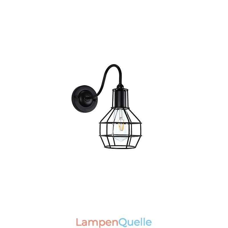 Wandleuchte Wandleuchten Wand Eisen Wandlampe dumm schwarz Lichtschwert Lampe an der Wand