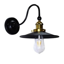 Wandleuchte Wandleuchten Wand Eisen Wandlampe dumme schwarze Lichtschwertlampe an der Wand