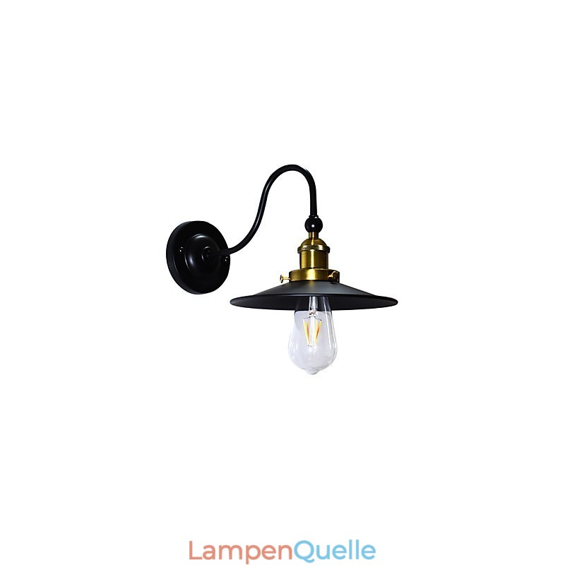 Wandleuchte Wandleuchten Wand Eisen Wandlampe dumme schwarze Lichtschwertlampe an der Wand