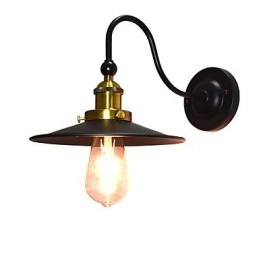 Wandleuchte Wandleuchten Wand Eisen Wandlampe dumme schwarze Lichtschwertlampe an der Wand