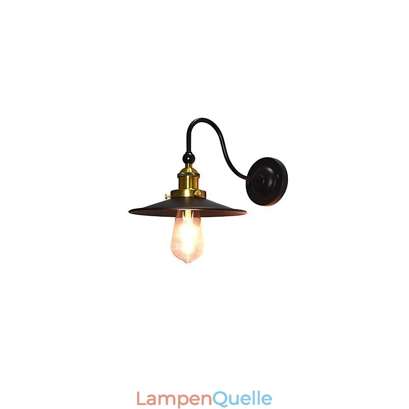 Wandleuchte Wandleuchten Wand Eisen Wandlampe dumme schwarze Lichtschwertlampe an der Wand