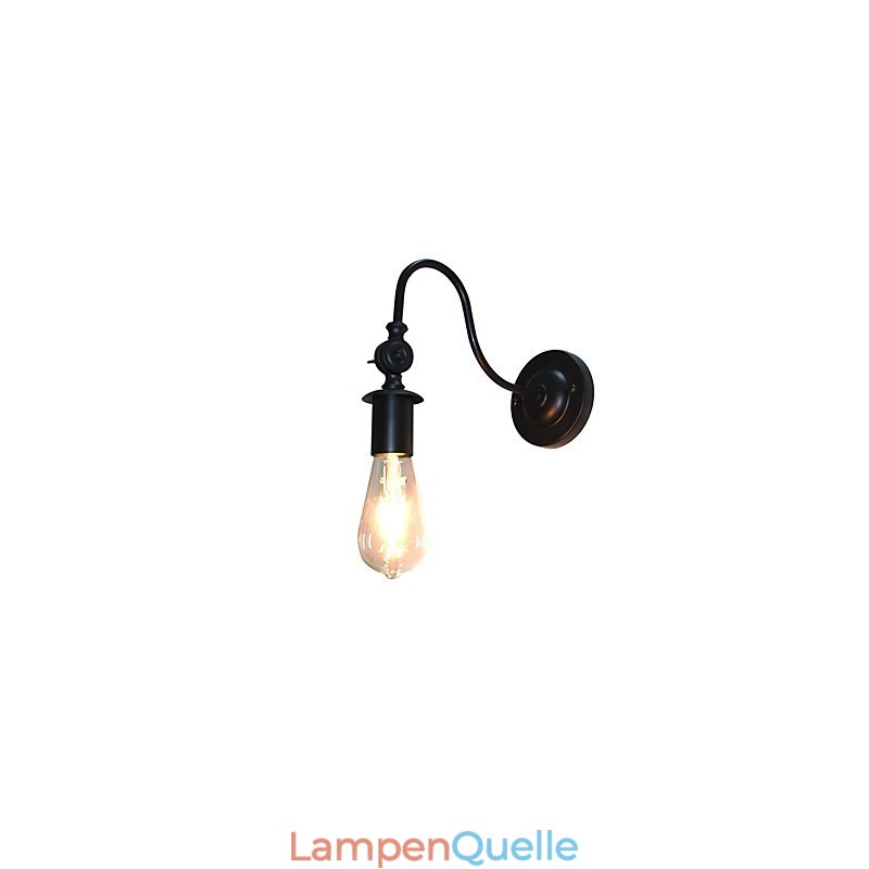Light Buzz Wand Eisen Wandlampe Dumme schwarze Lichtschwertlampe an der Wand