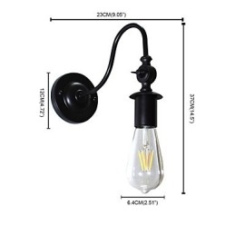Light Buzz Wand Eisen Wandlampe Dumme schwarze Lichtschwertlampe an der Wand
