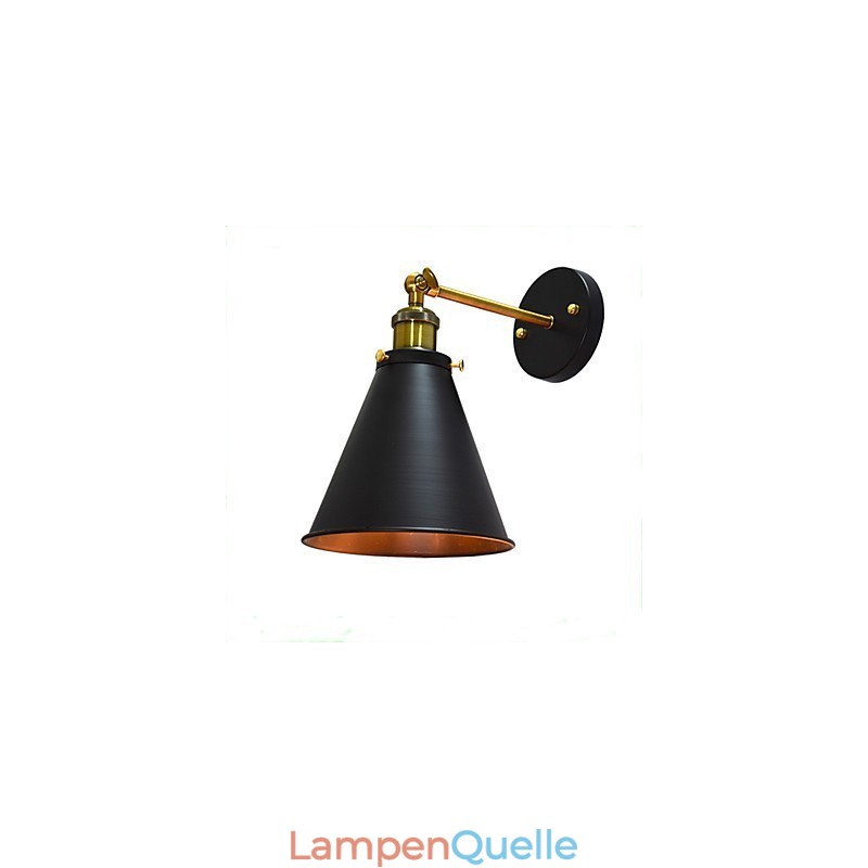 Light Buzz Paint Einzelwand Eisen Wandleuchte Dumme schwarze Lichtschwertlampe an der Wand