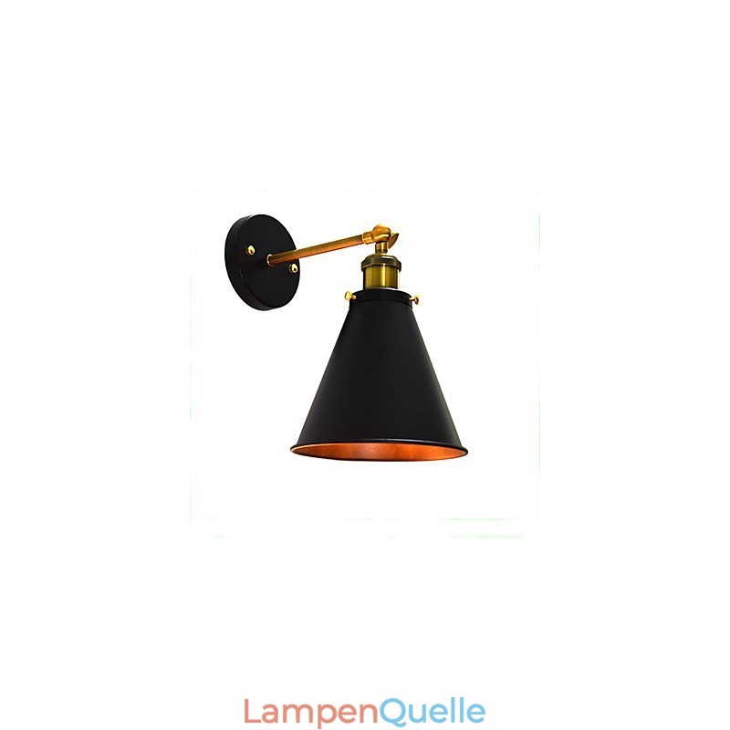Light Buzz Paint Einzelwand Eisen Wandleuchte Dumme schwarze Lichtschwertlampe an der Wand