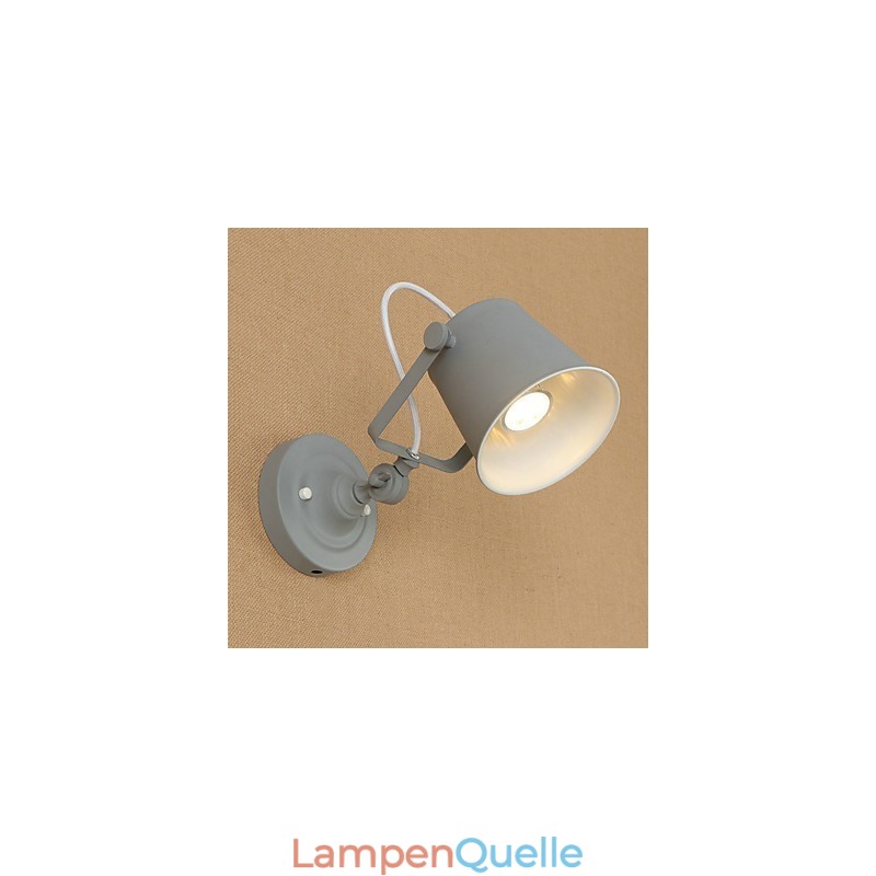 Wandleuchte, Wandlampe, Retro-Landhausstil, verstellbar, Schwenkarm, Augenschutz