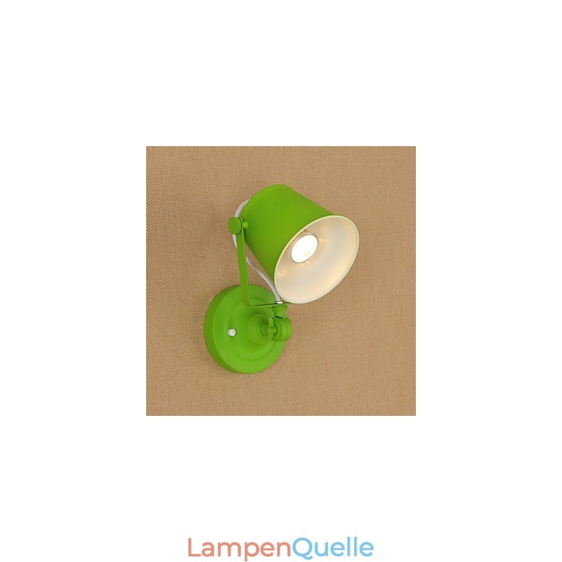 Wandleuchte, Wandlampe, Retro-Landhausstil, verstellbar, Schwenkarm, Augenschutz