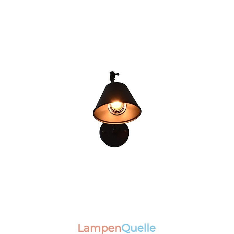 Wandleuchte Wandleuchten Wand Eisen Wandlampe dumm schwarz Lichtschwert Lampe an der Wand