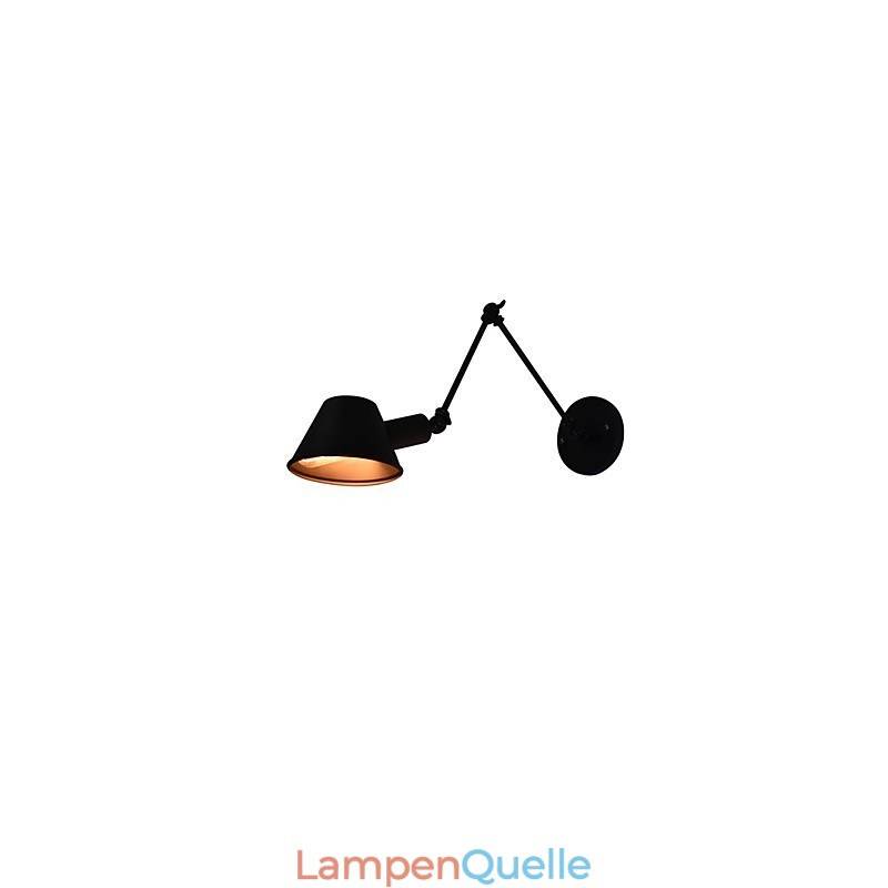 Wandleuchte Wandleuchten Wand Eisen Wandlampe dumm schwarz Lichtschwert Lampe an der Wand