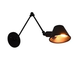 Wandleuchte Wandleuchten Wand Eisen Wandlampe dumm schwarz Lichtschwert Lampe an der Wand