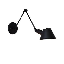 Wandleuchte Wandleuchten Wand Eisen Wandlampe dumm schwarz Lichtschwert Lampe an der Wand