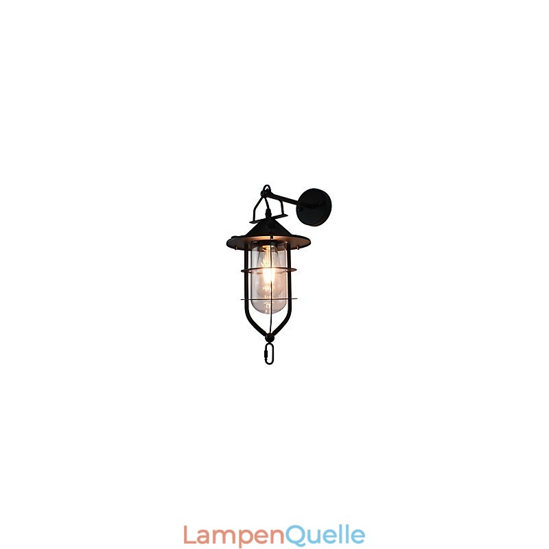Licht lackiertem Stahl Wandleuchte dumm schwarz amerikanischen Kaffee Dekoration Retro Wandleuchte Lichtschwert Lampe an der Wand