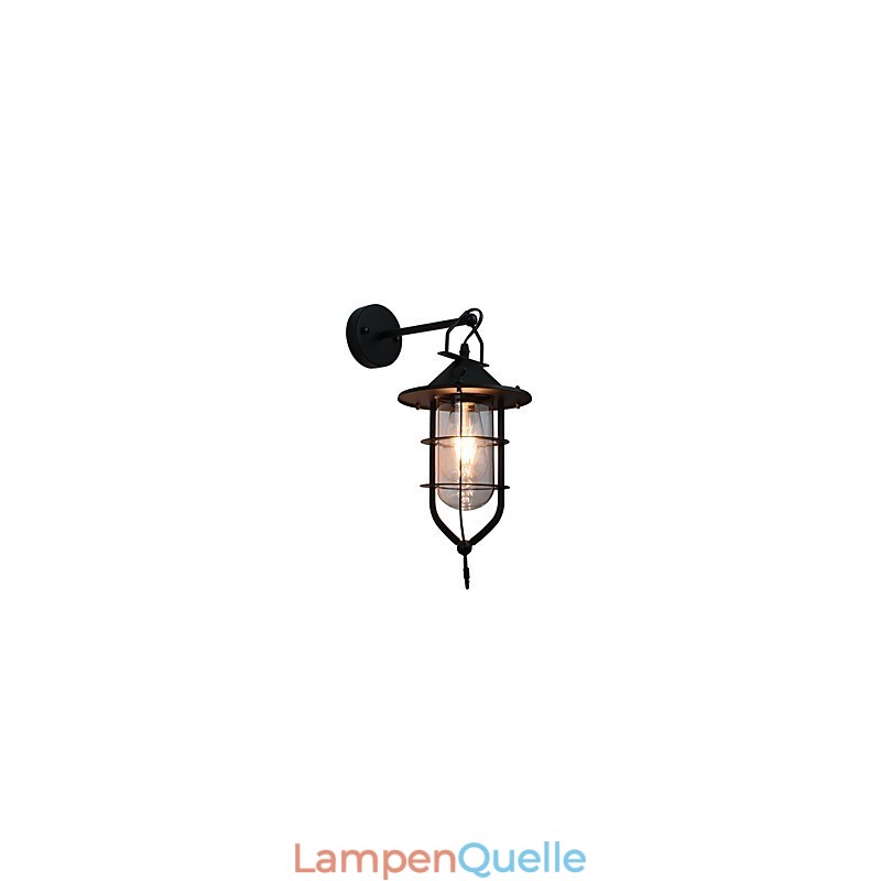 Licht lackiertem Stahl Wandleuchte dumm schwarz amerikanischen Kaffee Dekoration Retro Wandleuchte Lichtschwert Lampe an der Wand