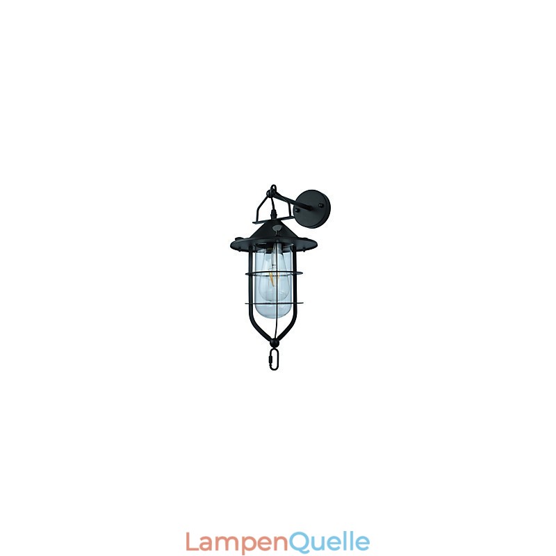 Licht lackiertem Stahl Wandleuchte dumm schwarz amerikanischen Kaffee Dekoration Retro Wandleuchte Lichtschwert Lampe an der Wand